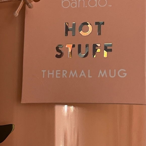 Ban. do Glass Half Full Travel Thermal Mug - Picture 4 of 4